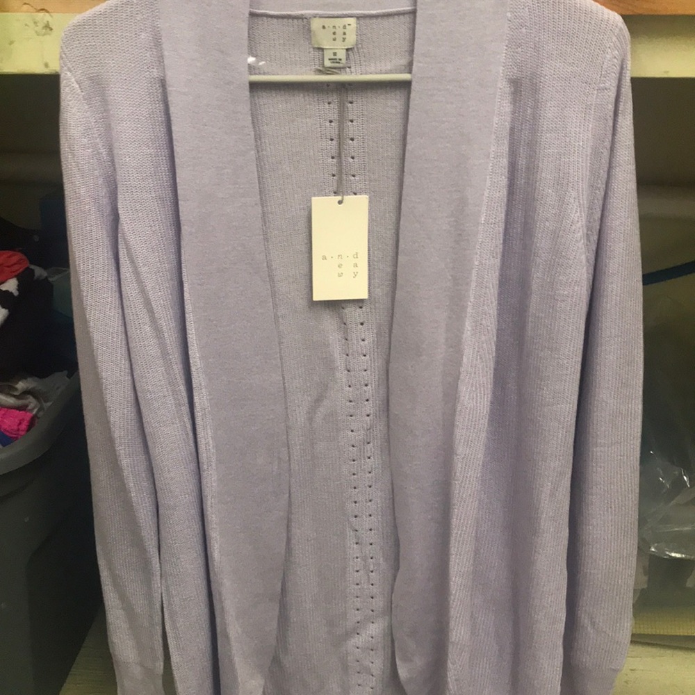 Lilac purple cardigan